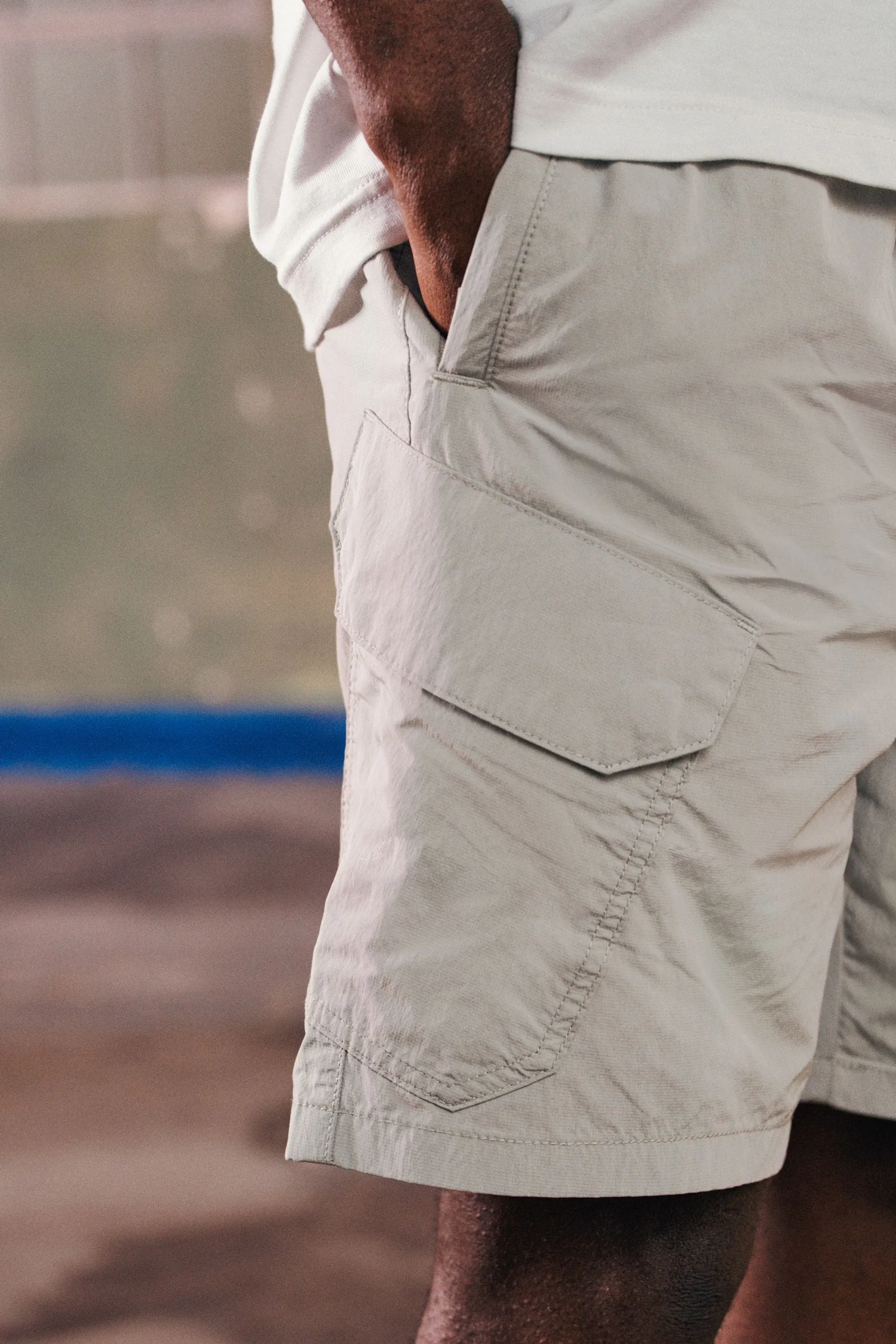 Stone  - Tech Cargo EDIT Shorts