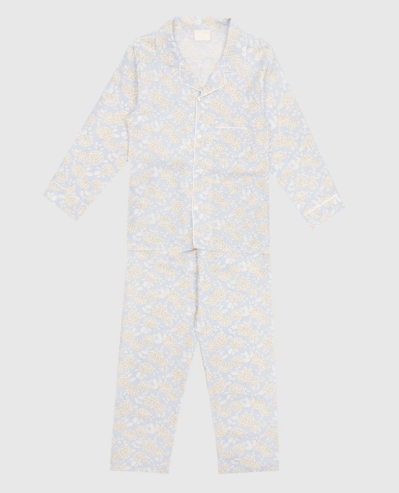 Story Loris Pigiama blu per bambini con stampa floreale 36151