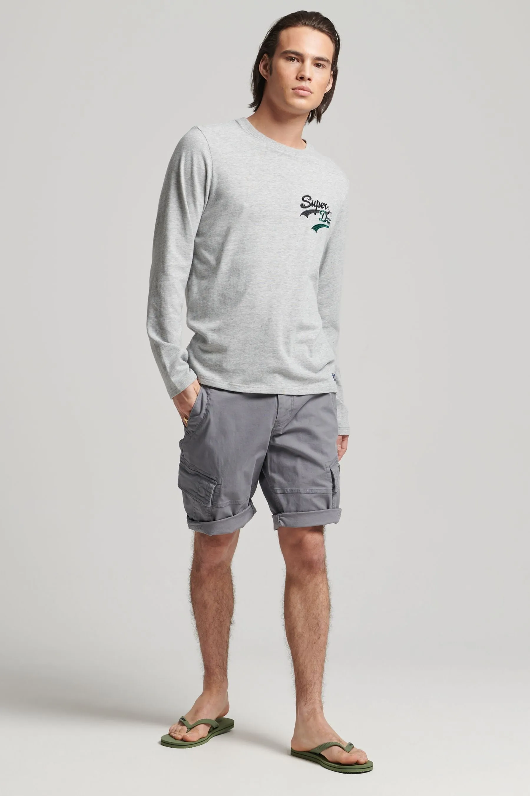Superdry - Shorts cargo con logo vintage