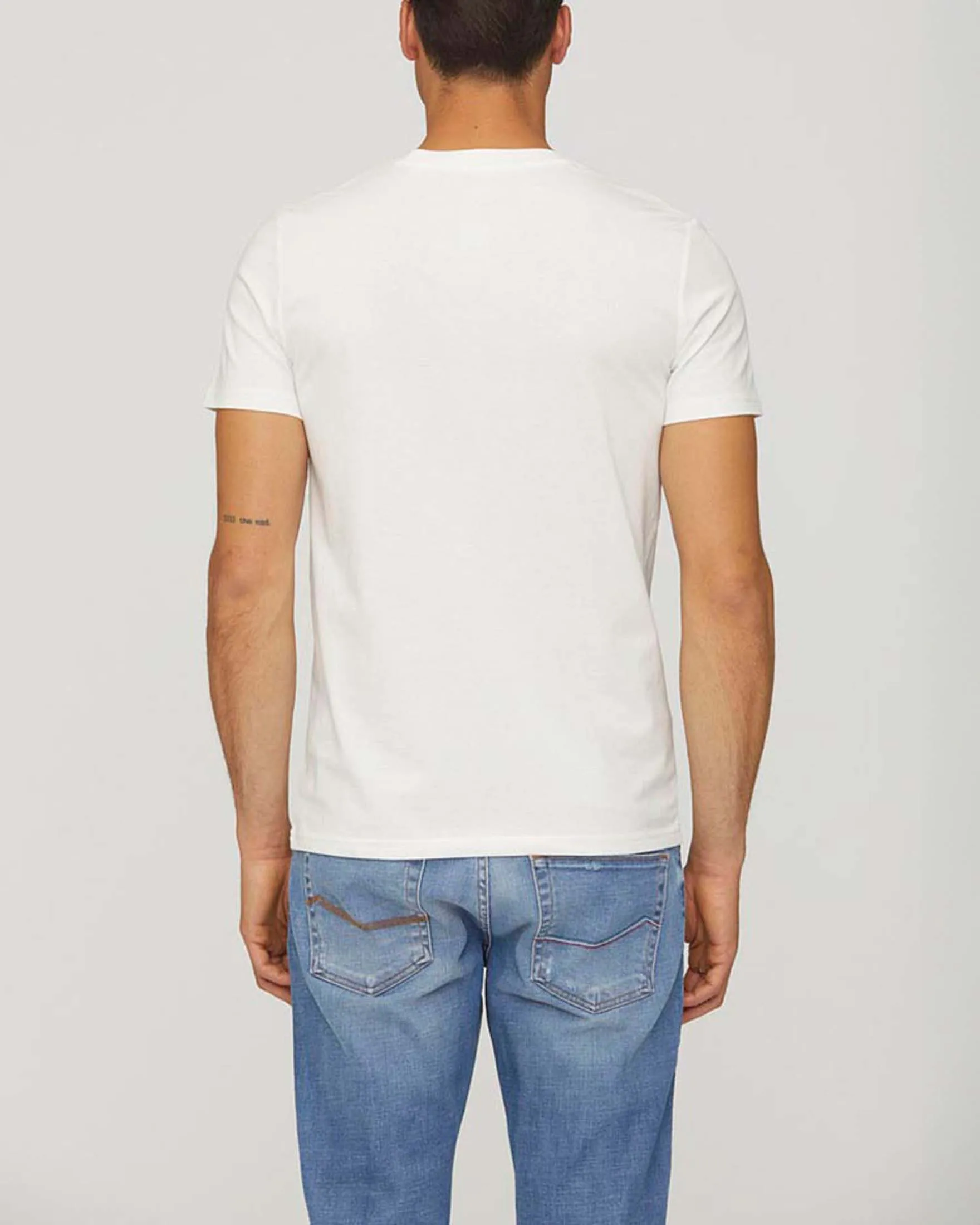T-shirt bianca mezza manica in puro cotone con stampa aereo e scritte davanti
