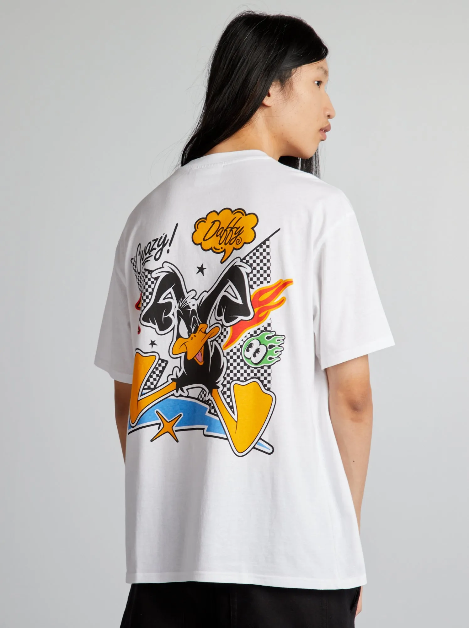 T-shirt oversize 'Looney Tunes' - bianco
