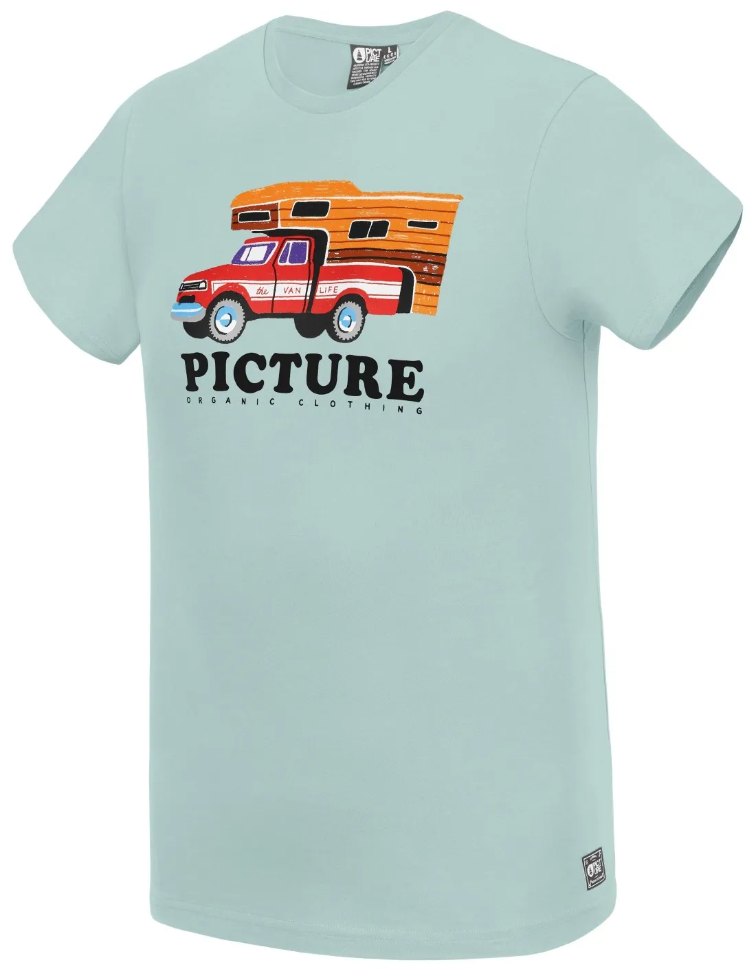 T-shirt Picture Organic Schmido Tee Aqua Blue