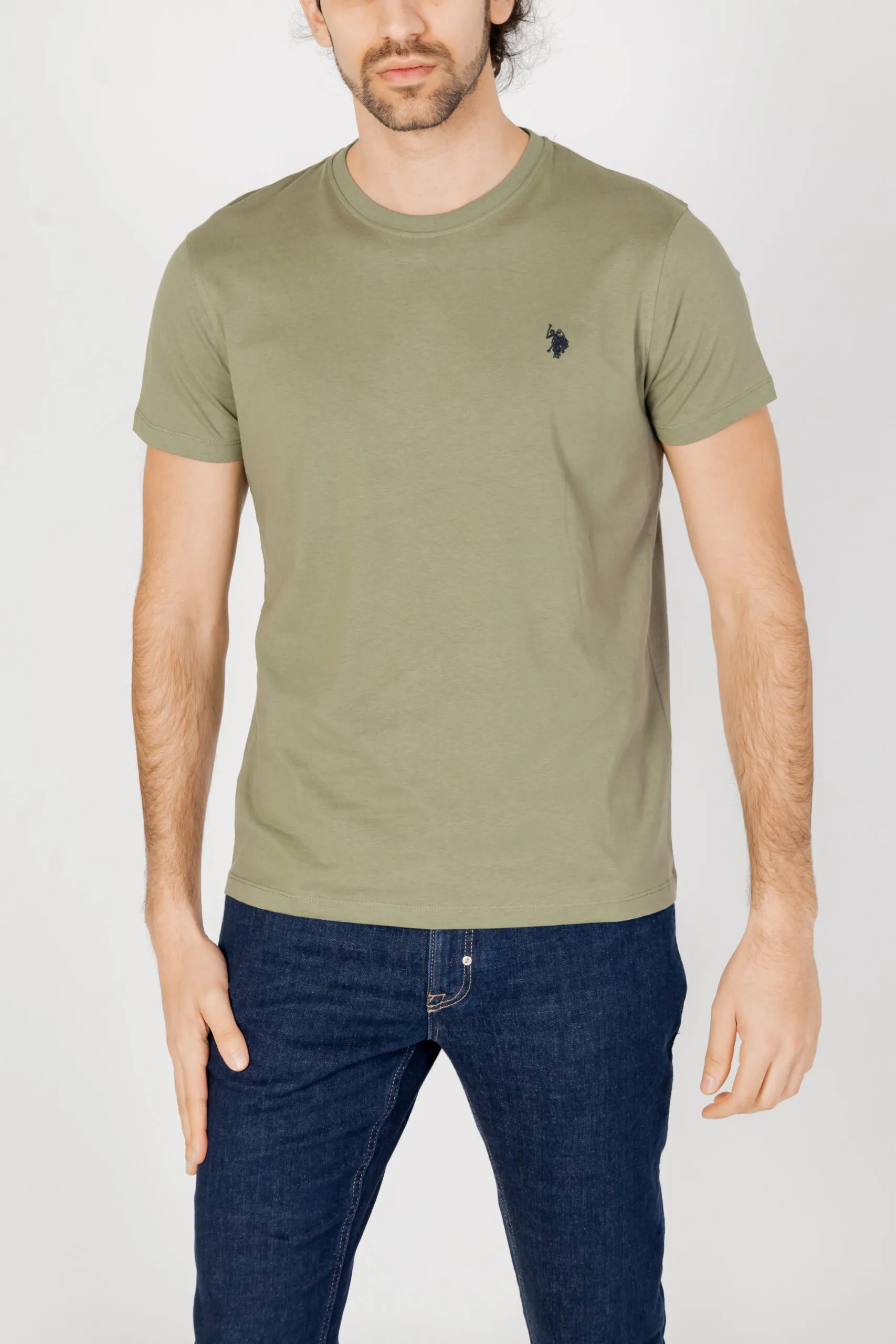 T-shirt U.s. Polo Assn. MICK Verde Oliva
