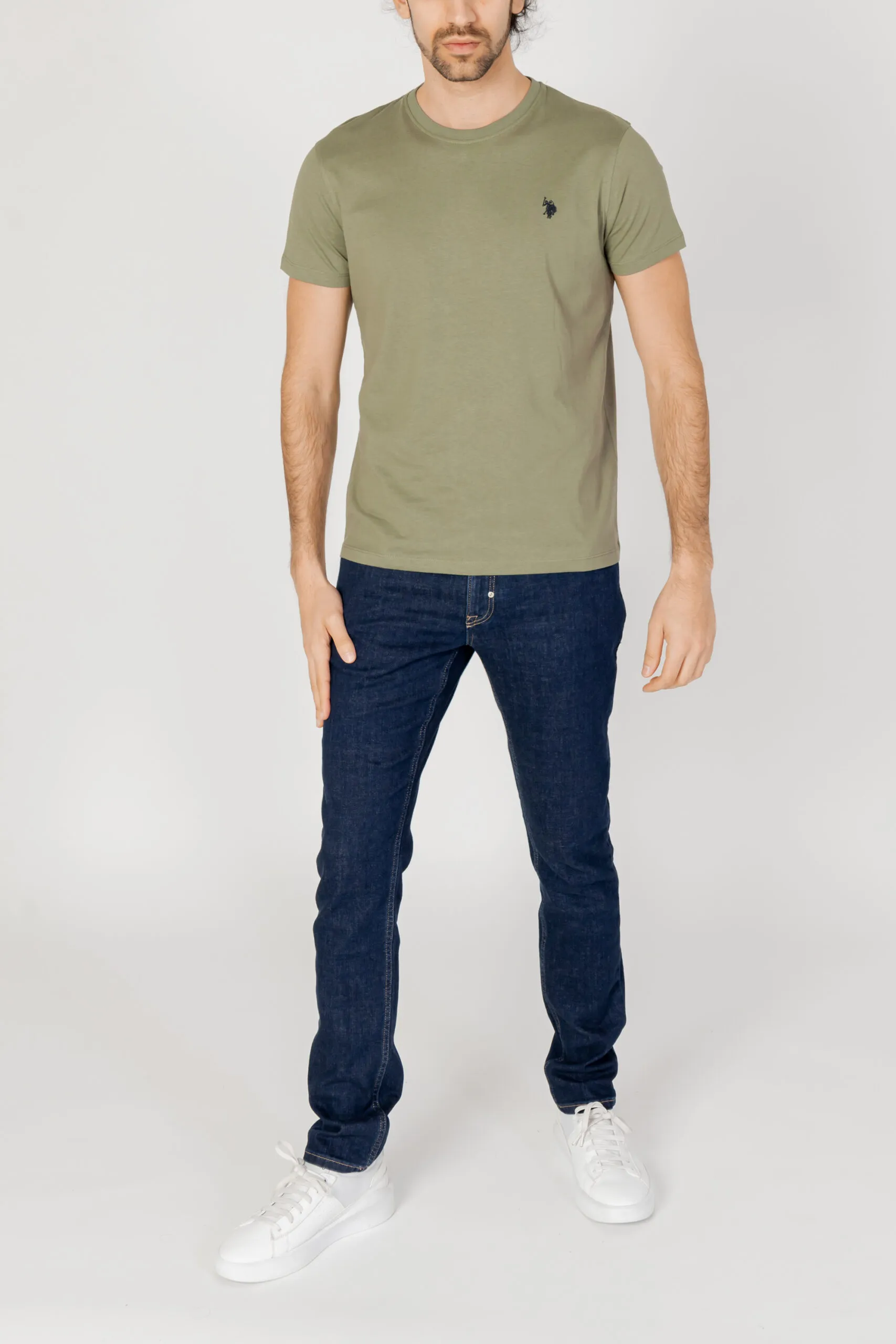 T-shirt U.s. Polo Assn. MICK Verde Oliva