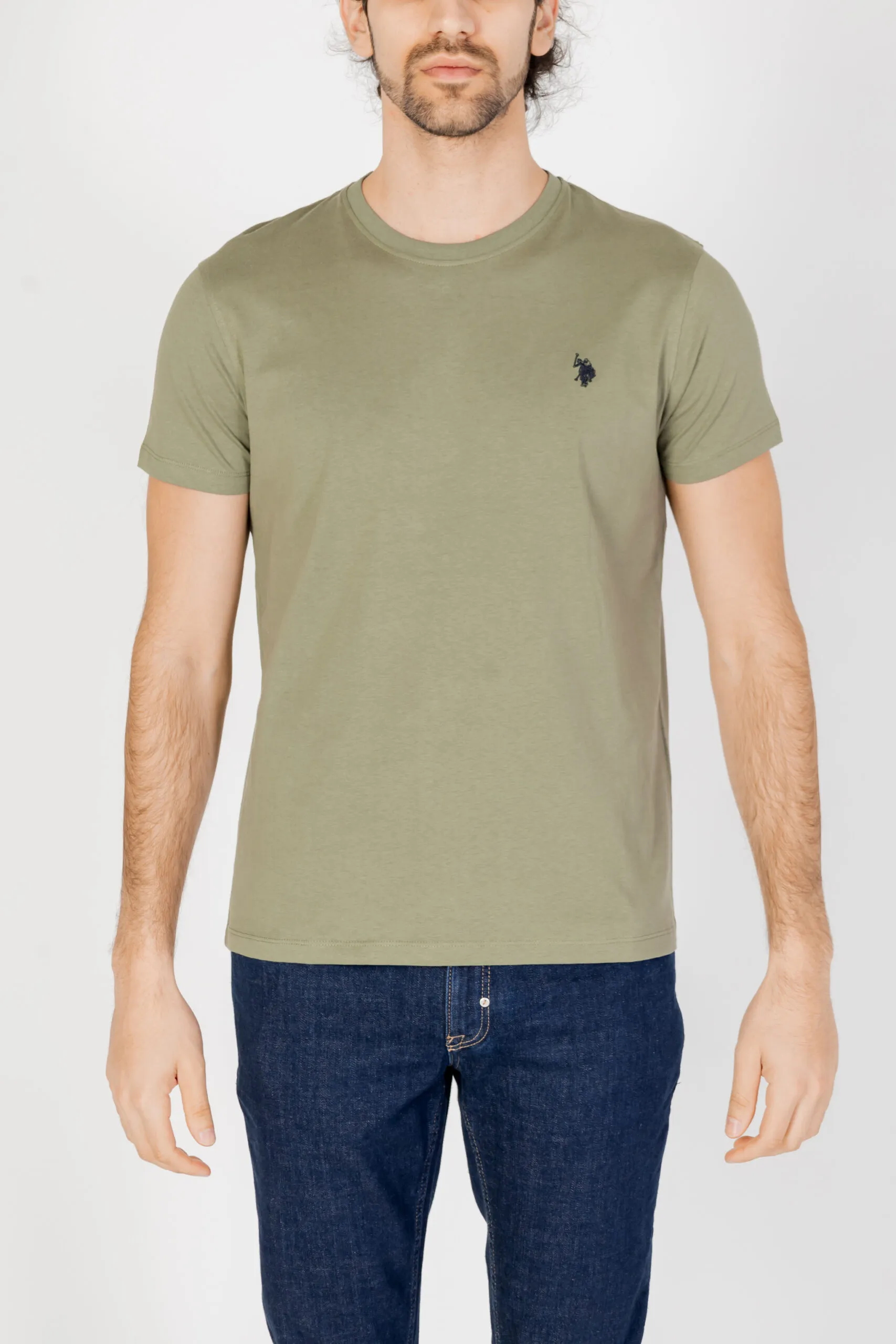 T-shirt U.s. Polo Assn. MICK Verde Oliva