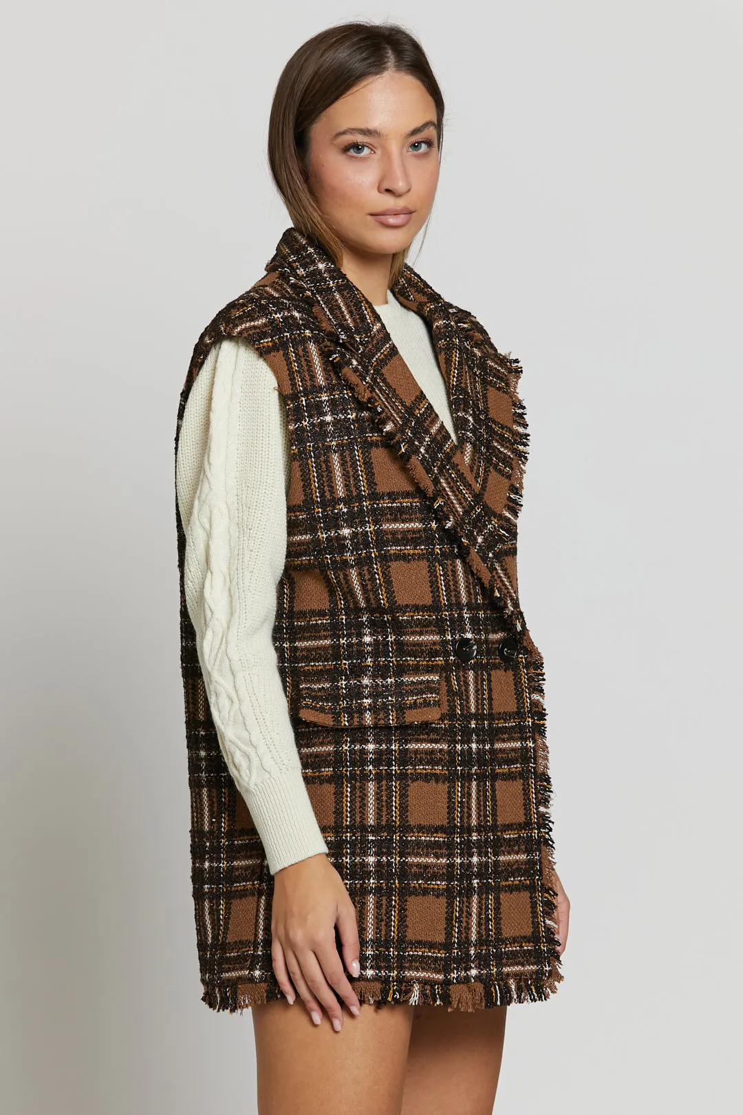 Tartan Gilet-