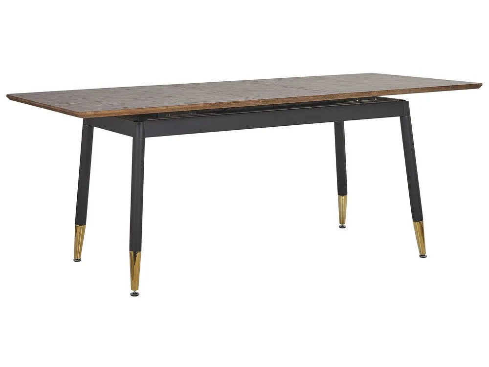 Tavolo da pranzo estensibile CALIFORNIA Marrone scuro 160/200 cm 90 cm