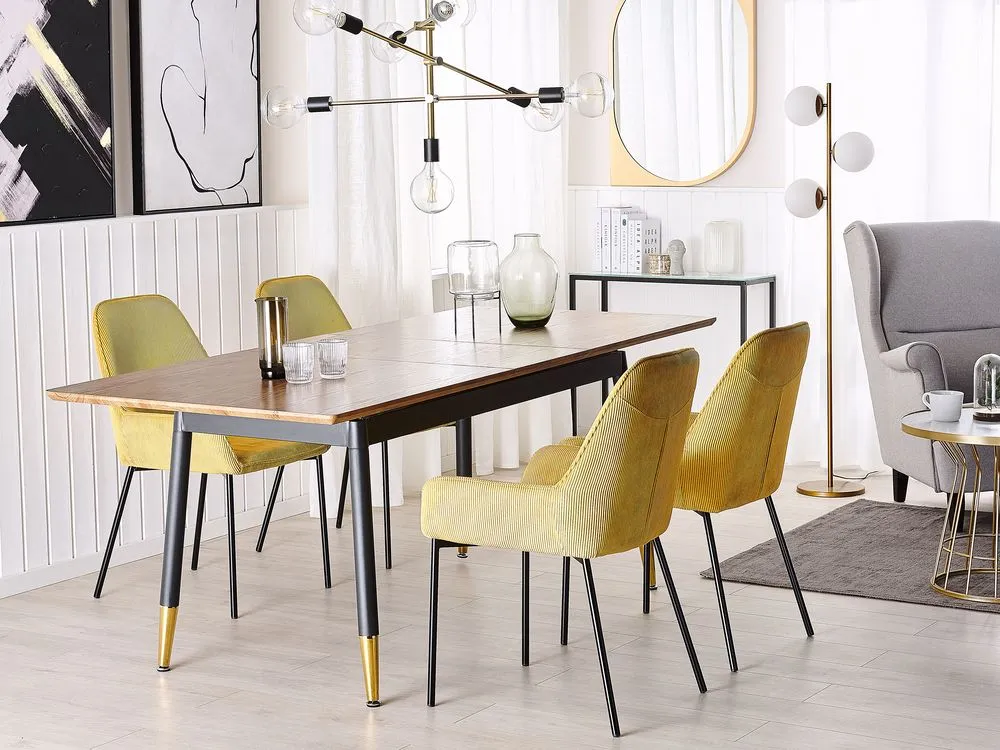 Tavolo da pranzo estensibile CALIFORNIA Marrone scuro 160/200 cm 90 cm