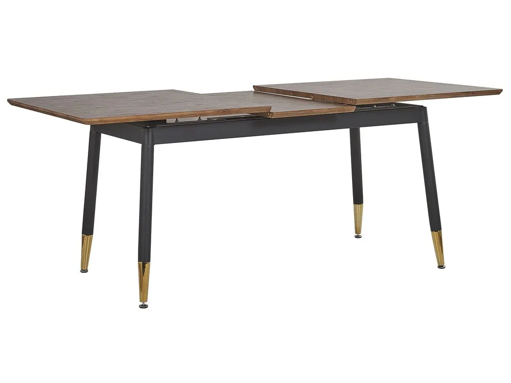 Tavolo da pranzo estensibile CALIFORNIA Marrone scuro 160/200 cm 90 cm