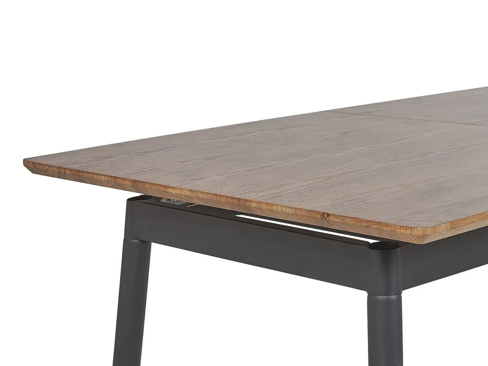 Tavolo da pranzo estensibile CALIFORNIA Marrone scuro 160/200 cm 90 cm