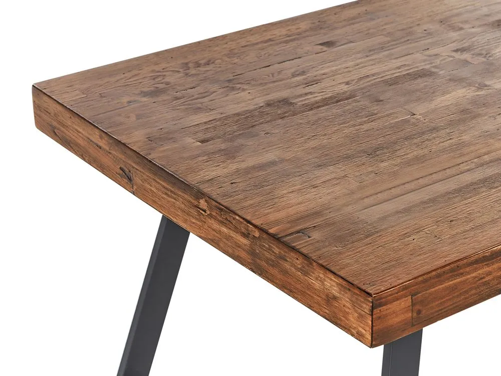 Tavolo da pranzo WARTON Marrone scuro 160 cm 90 cm Legno di pino