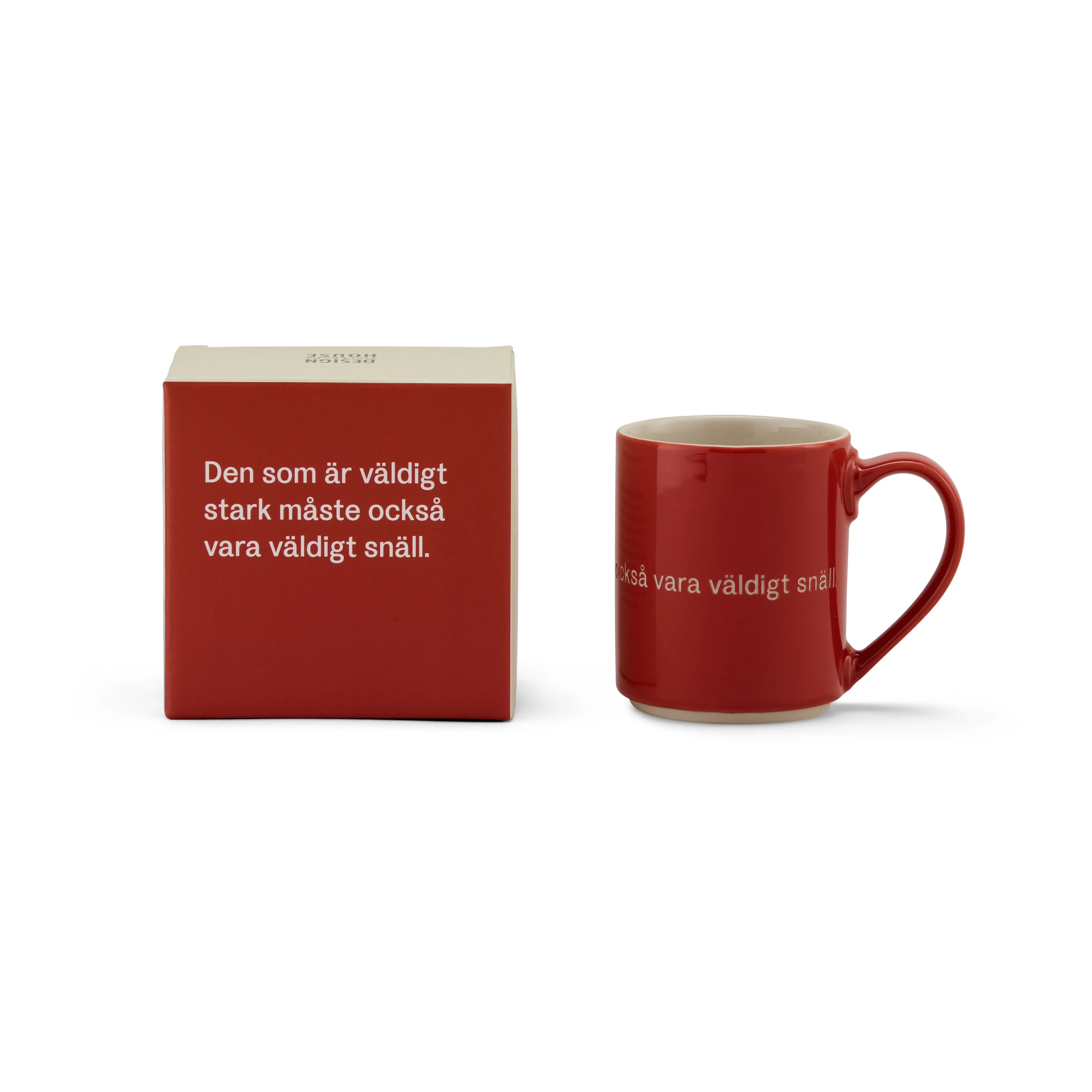 Tazza Astrid Lindgren, "If you are very strong".jq{font-size:18px}rosso-svedese