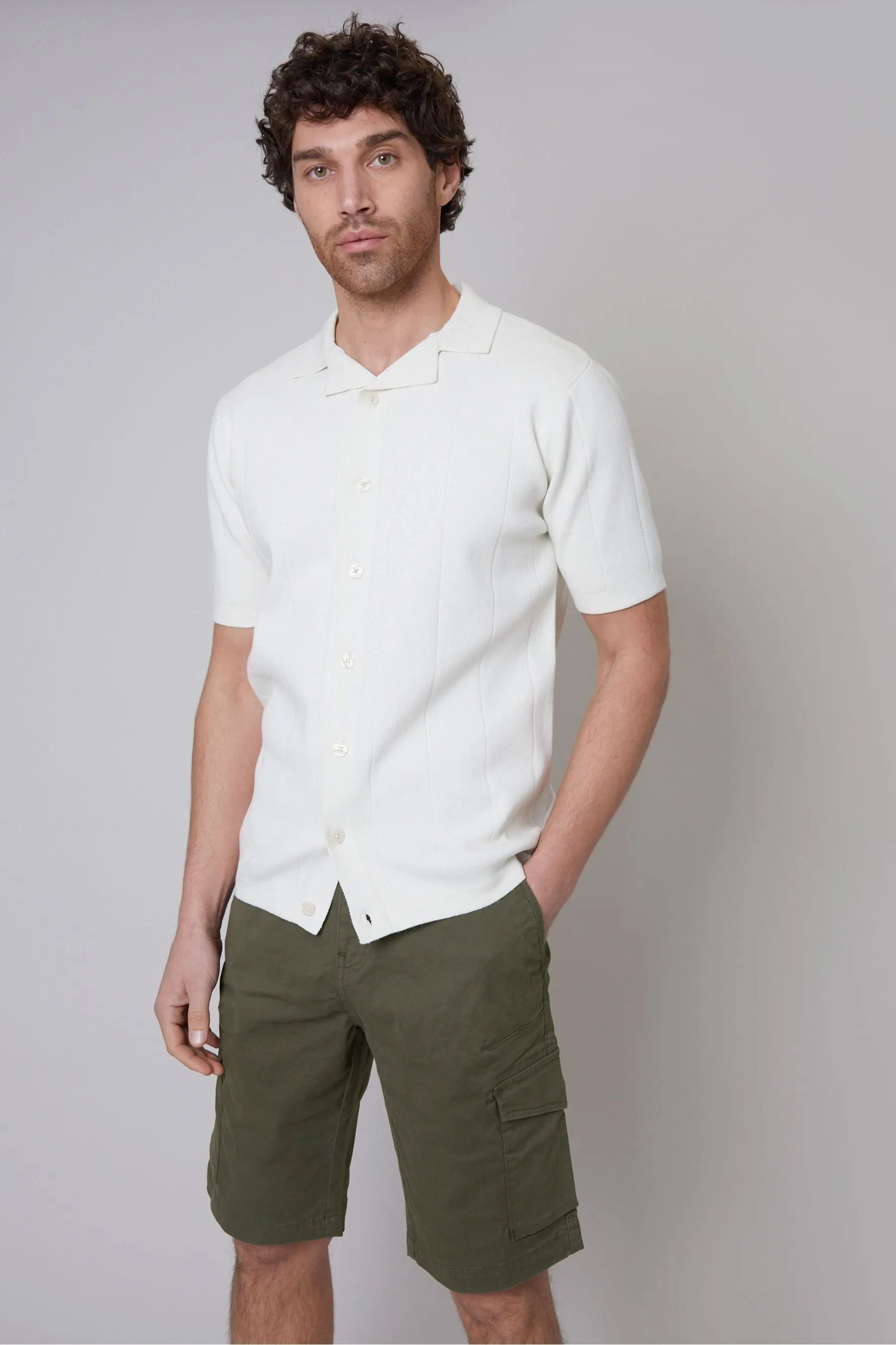 Threadbare - Shorts cargo elasticizzati in cotone