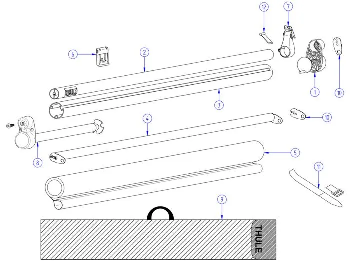 Thule supporto di montaggio Windscreen