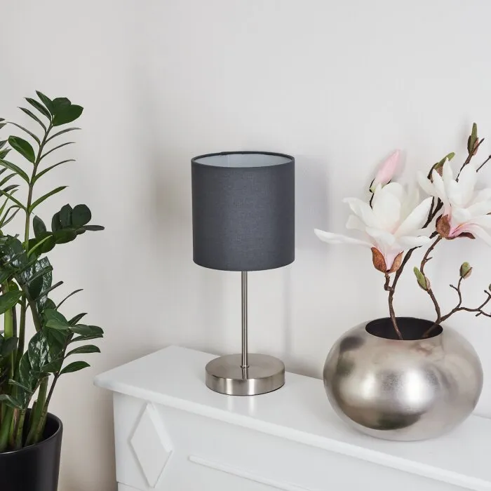 Tise Lampada da tavolo Antracite, Bianco, 1-Luce
