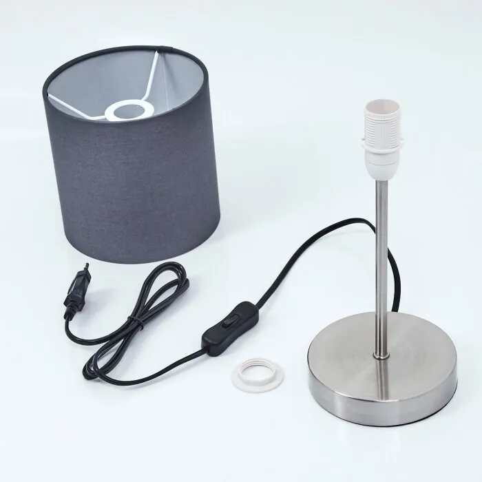 Tise Lampada da tavolo Antracite, Bianco, 1-Luce