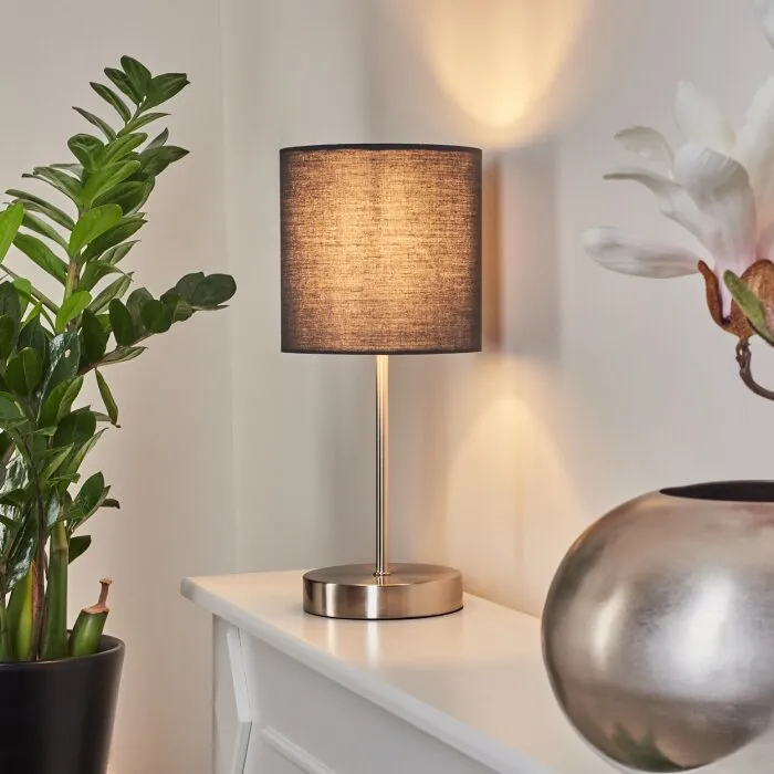 Tise Lampada da tavolo Antracite, Bianco, 1-Luce