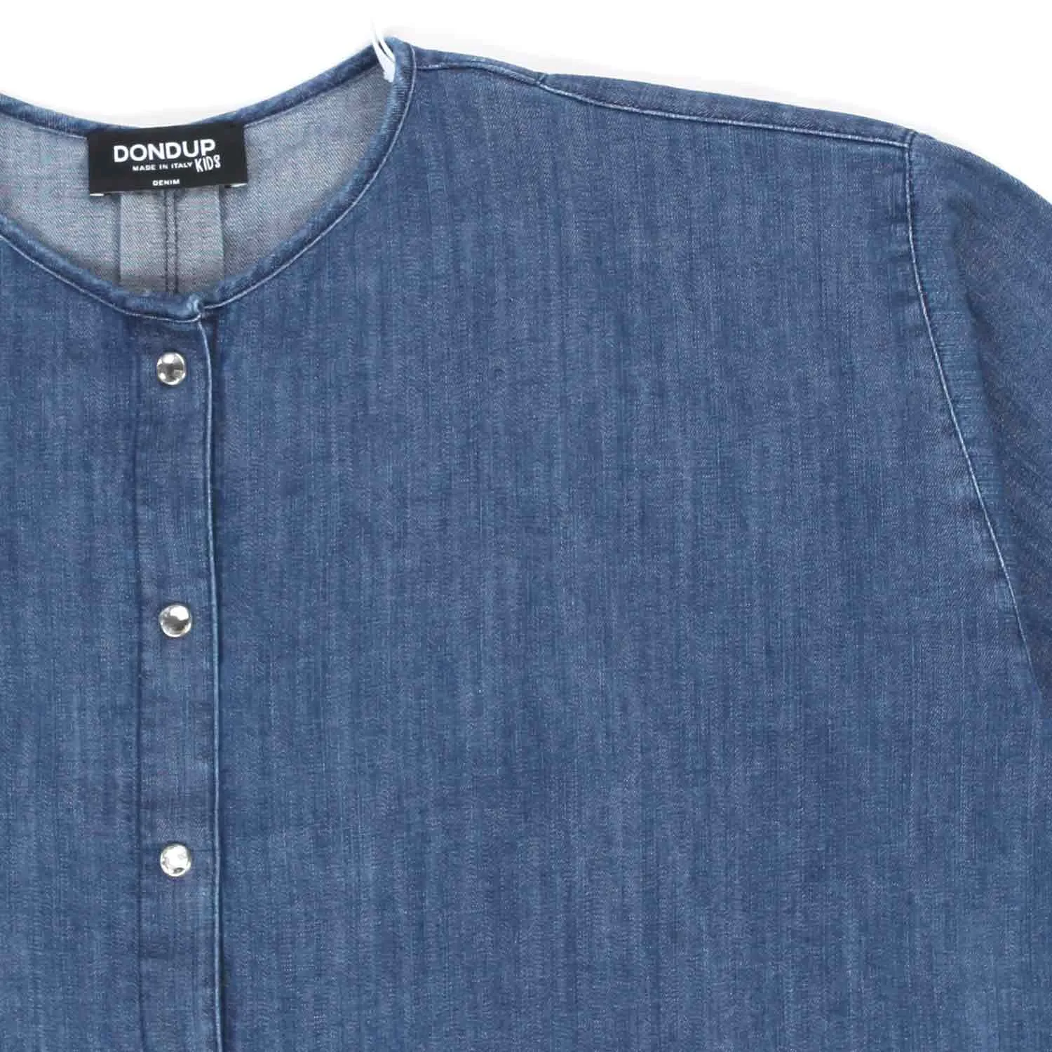 Top Cropped Oversize In Denim Bambina E Teen
