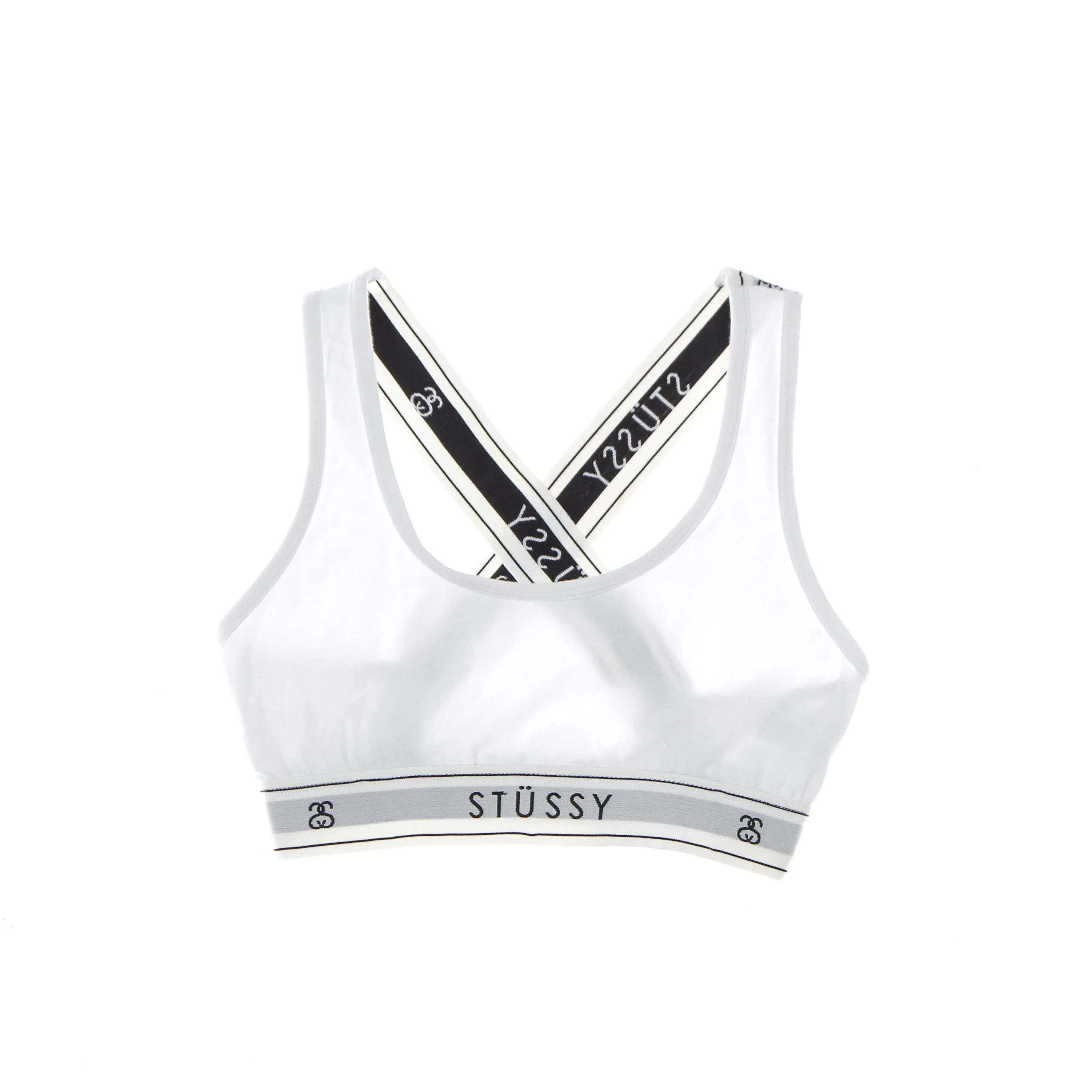 Top Donna Cross Back Crop White