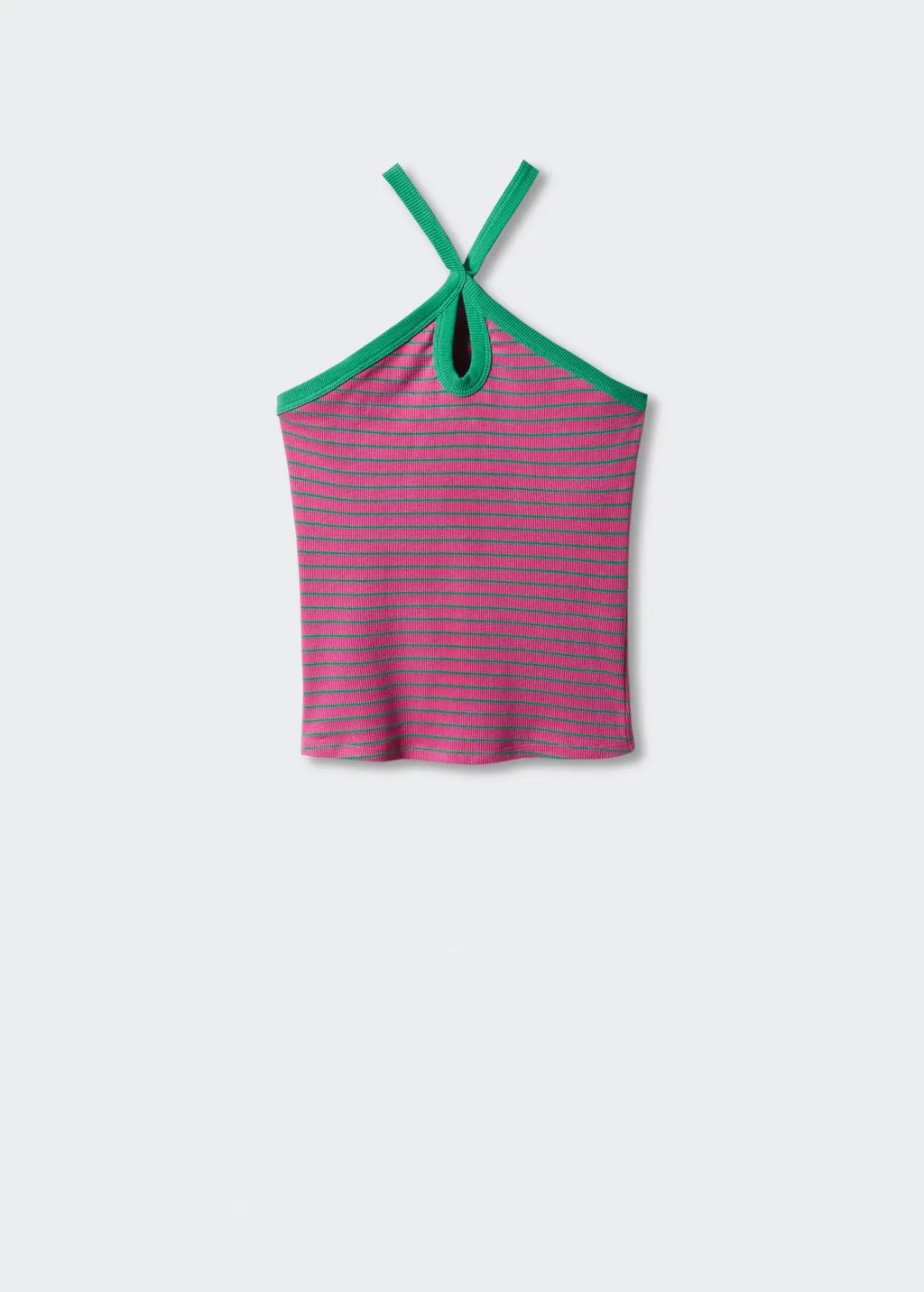 Top maglia collo halter