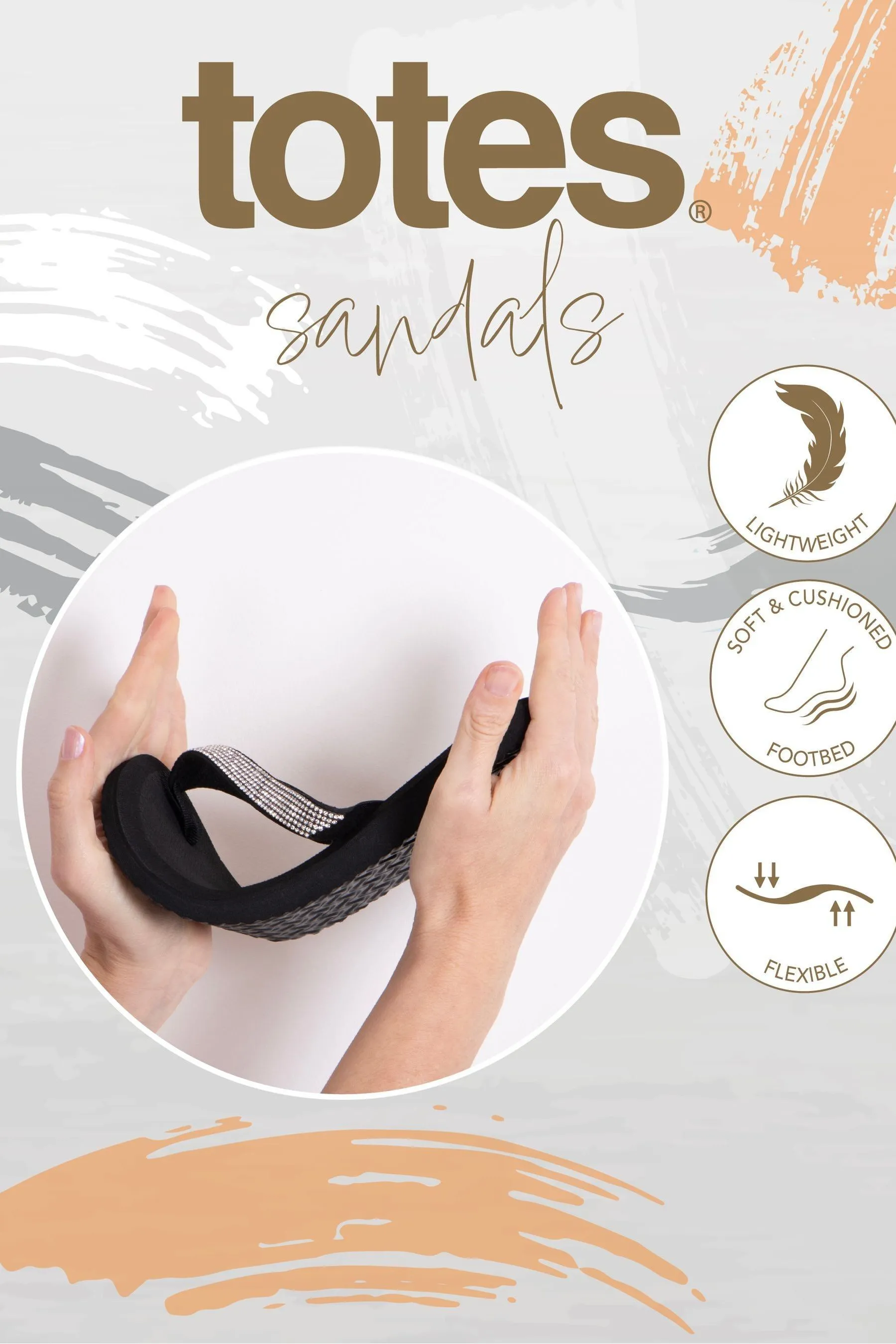 Totes Ladies - Infradito infradito con perline Sandali