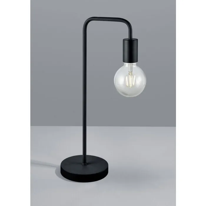 Trio Leuchten DIALLO Lampada da Tavolo Nero, 1-Luce