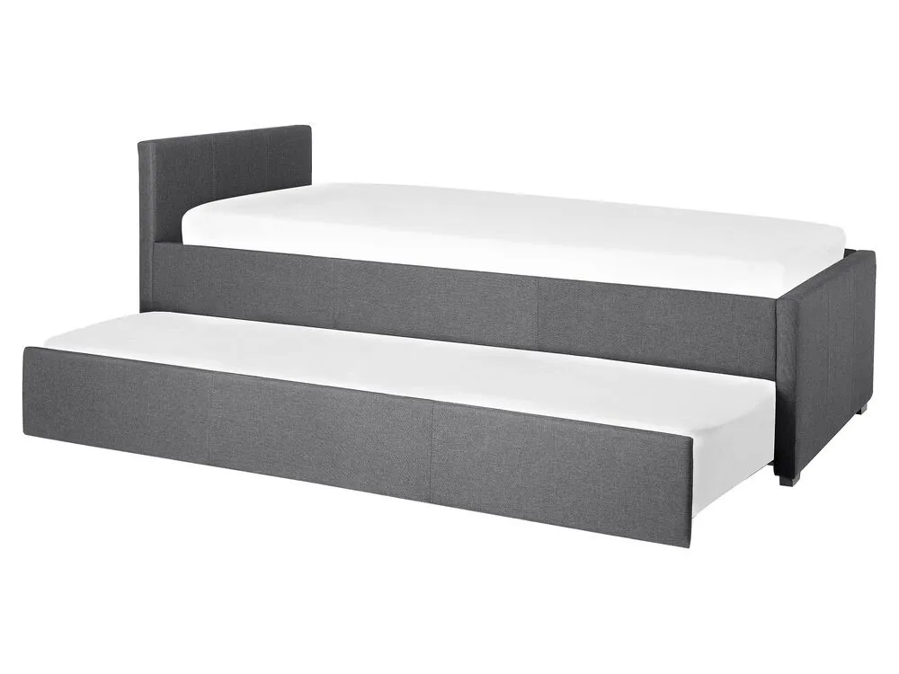 Trundle Bed Fabric MARMANDE 80 x 200 cm (EU Small Single) Dark Grey
