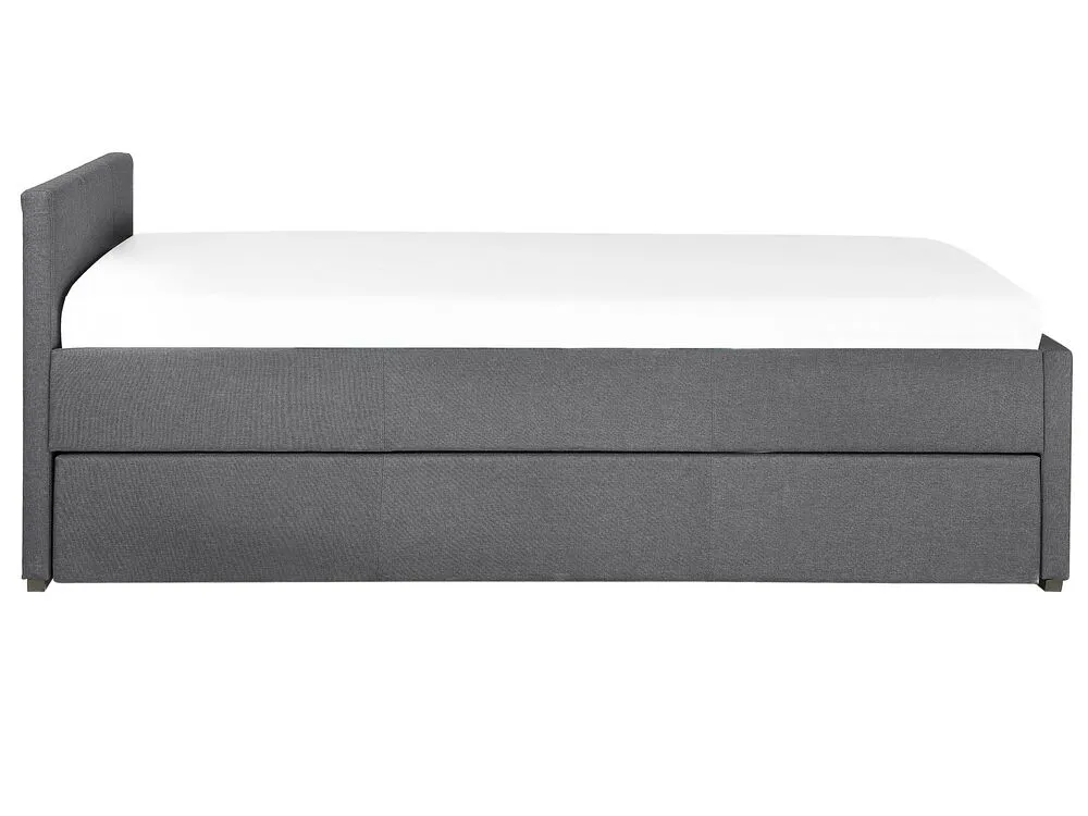 Trundle Bed Fabric MARMANDE 80 x 200 cm (EU Small Single) Dark Grey
