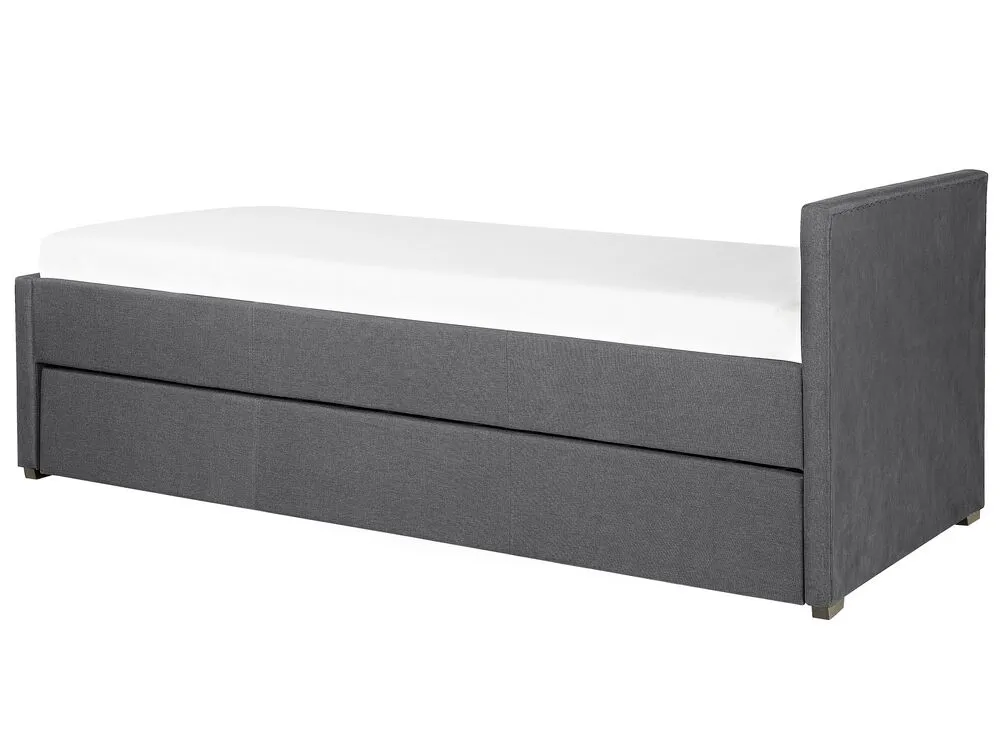 Trundle Bed Fabric MARMANDE 80 x 200 cm (EU Small Single) Dark Grey