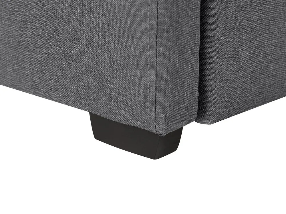 Trundle Bed Fabric MARMANDE 80 x 200 cm (EU Small Single) Dark Grey