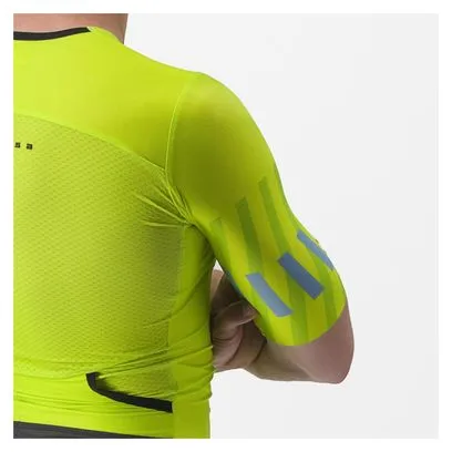 Tuta Tri a manica corta Castelli Free Sanremo 2 Giallo/Nero