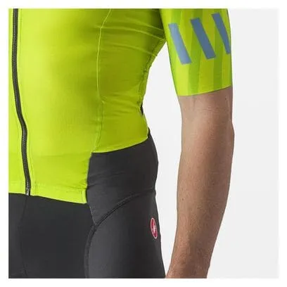 Tuta Tri a manica corta Castelli Free Sanremo 2 Giallo/Nero
