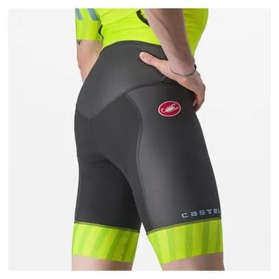 Tuta Tri a manica corta Castelli Free Sanremo 2 Giallo/Nero
