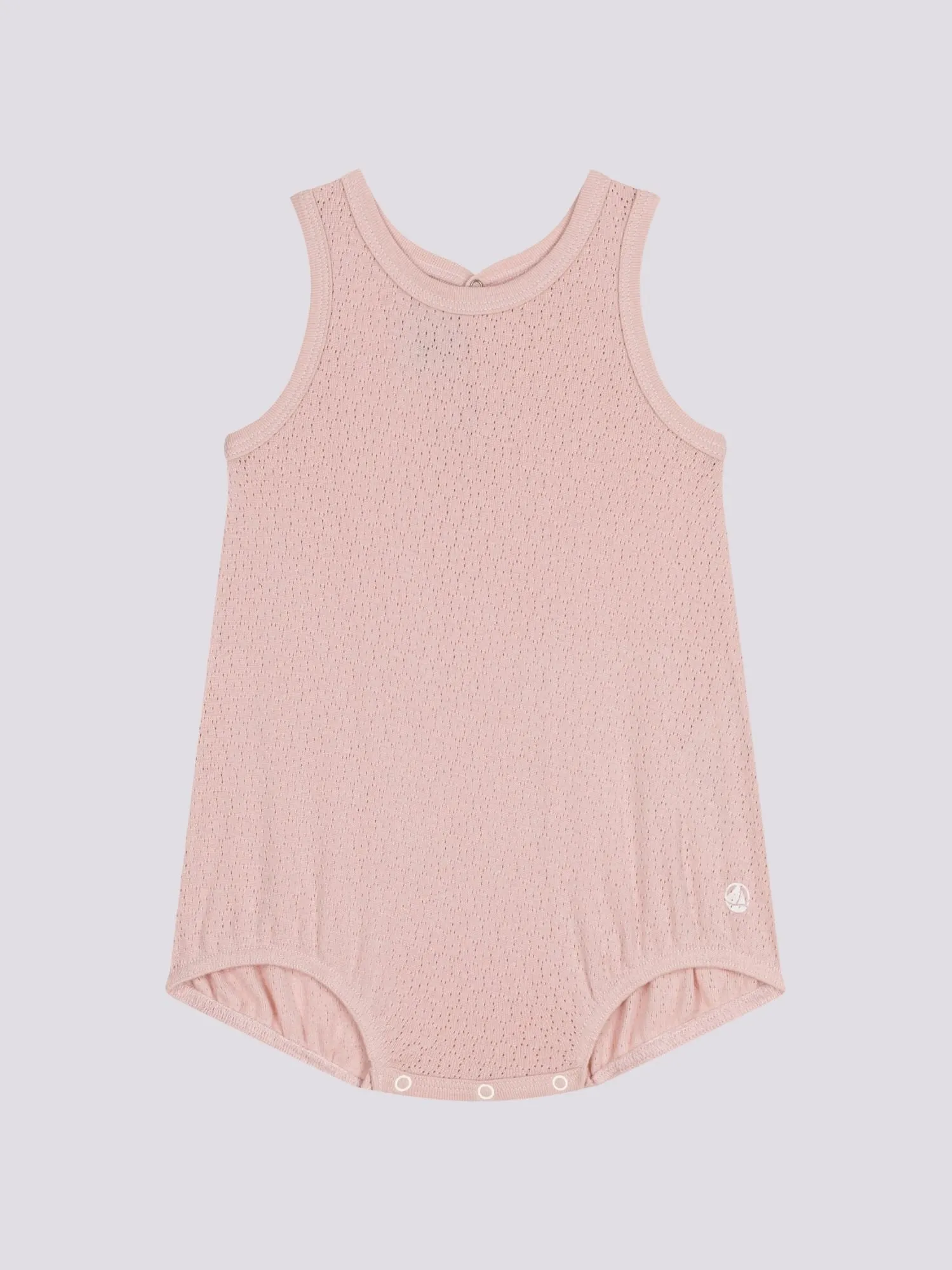 TUTINA CORTA BEBè IN COTONE ROSA