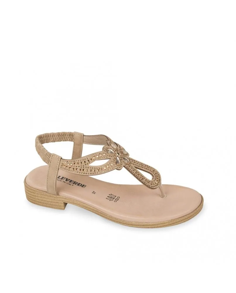 VALLEVERDE 55402 sandali infradito gioiello strass memory donna pelle