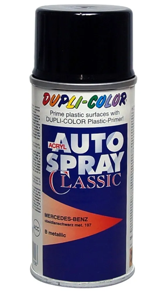 Vernice spray Dupli-Color Mercedes Benz 150 ml Black Metallic 197
