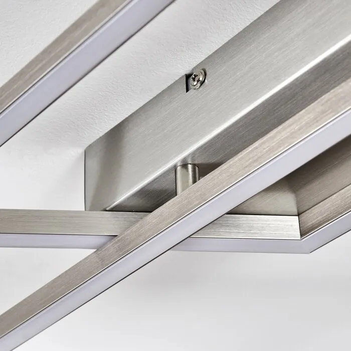 Veyrier Plafoniera LED Acciaio satinato, 2-Luci