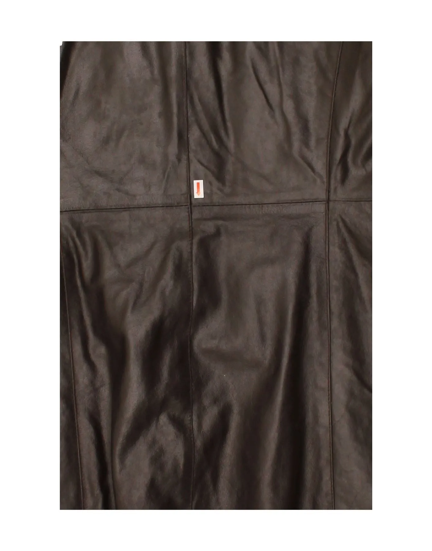 VINTAGE Womens Leather Coat UK 10 Small Brown Leather