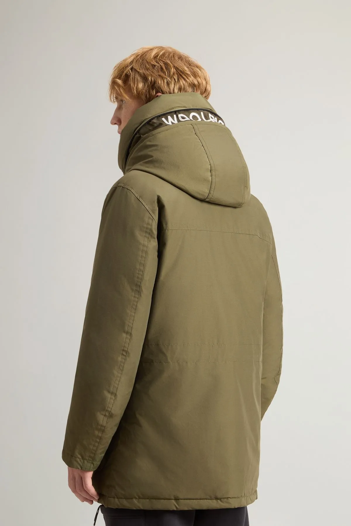 Woolrich Giubbotto Arctic Parka Evolution in Ramar Cloth Verde