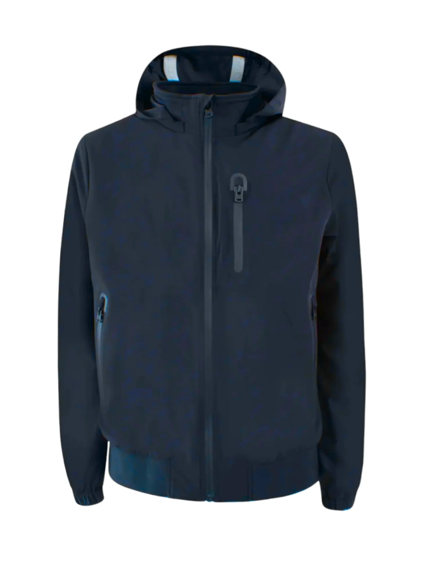 Yes Zee giubbino leggero con cappuccio in softshell blu