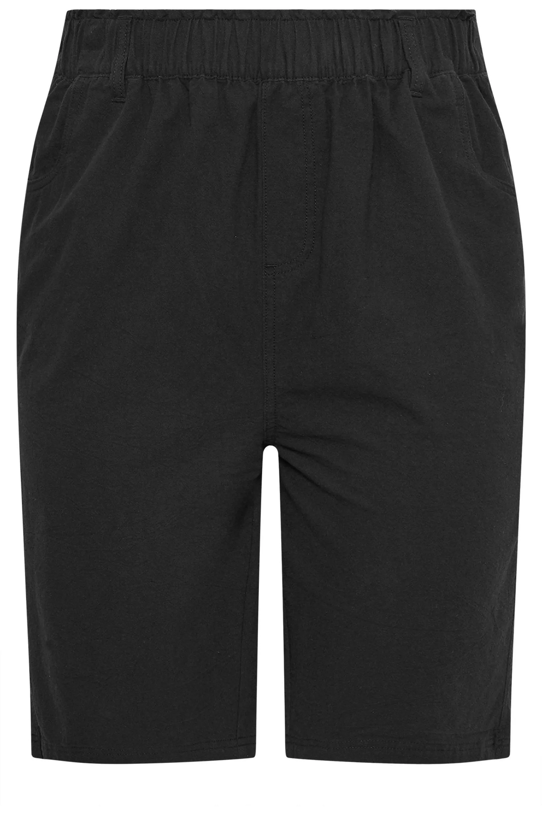 Yours Curve Cool - Shorts in cotone con fascia in jersey