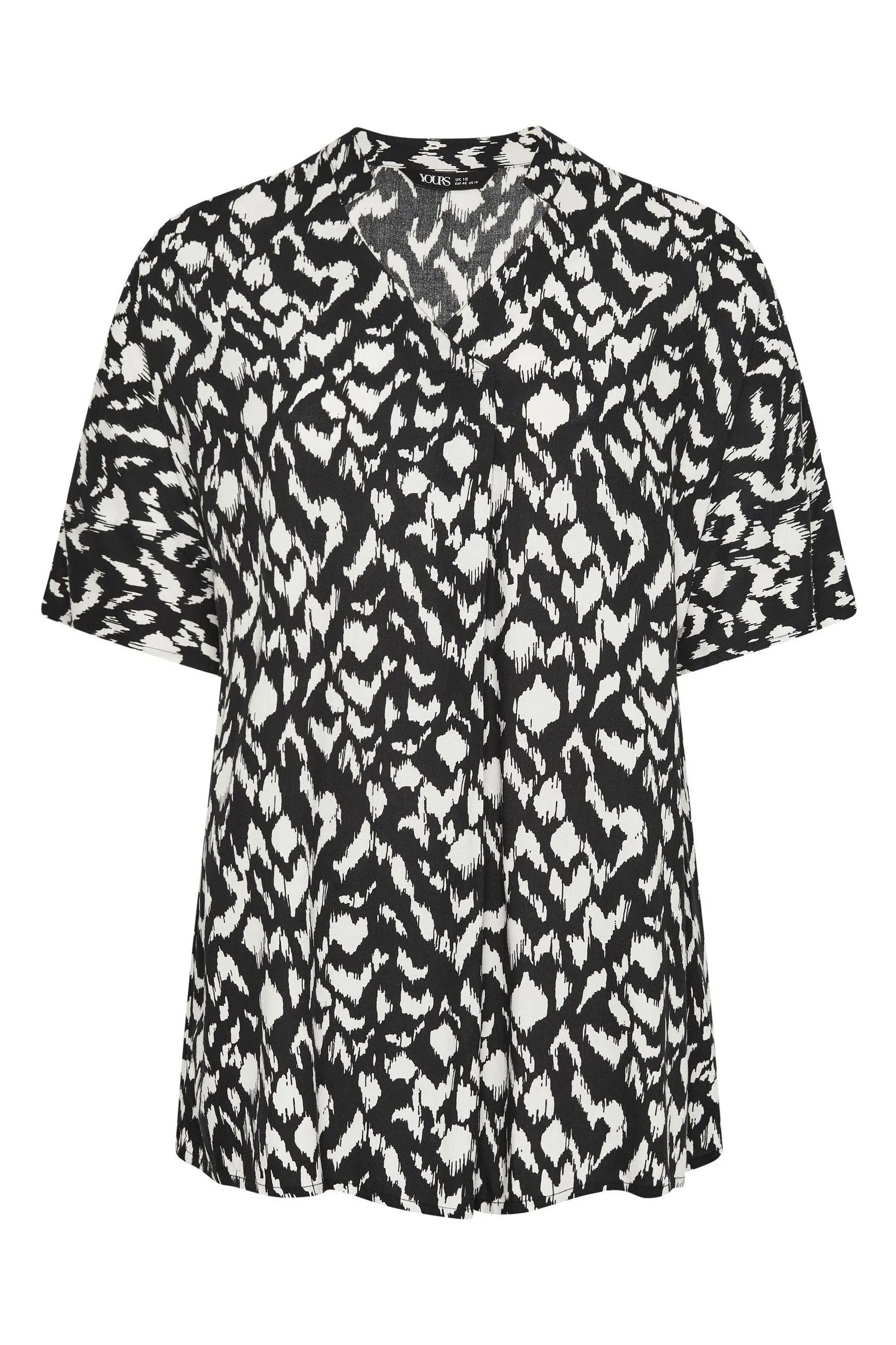 Yours Curve - Stampa - Blusa plissettata con stampa azteca