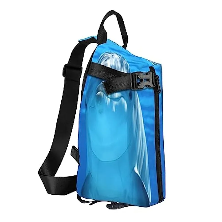 Zaino a tracolla con note musicali blu, antifurto, zaino a tracolla per sport all’aperto, viaggi, escursionismo, per uomini e do