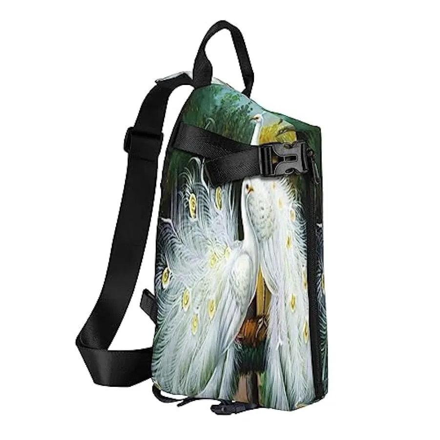 Zaino a tracolla con note musicali blu, antifurto, zaino a tracolla per sport all’aperto, viaggi, escursionismo, per uomini e do