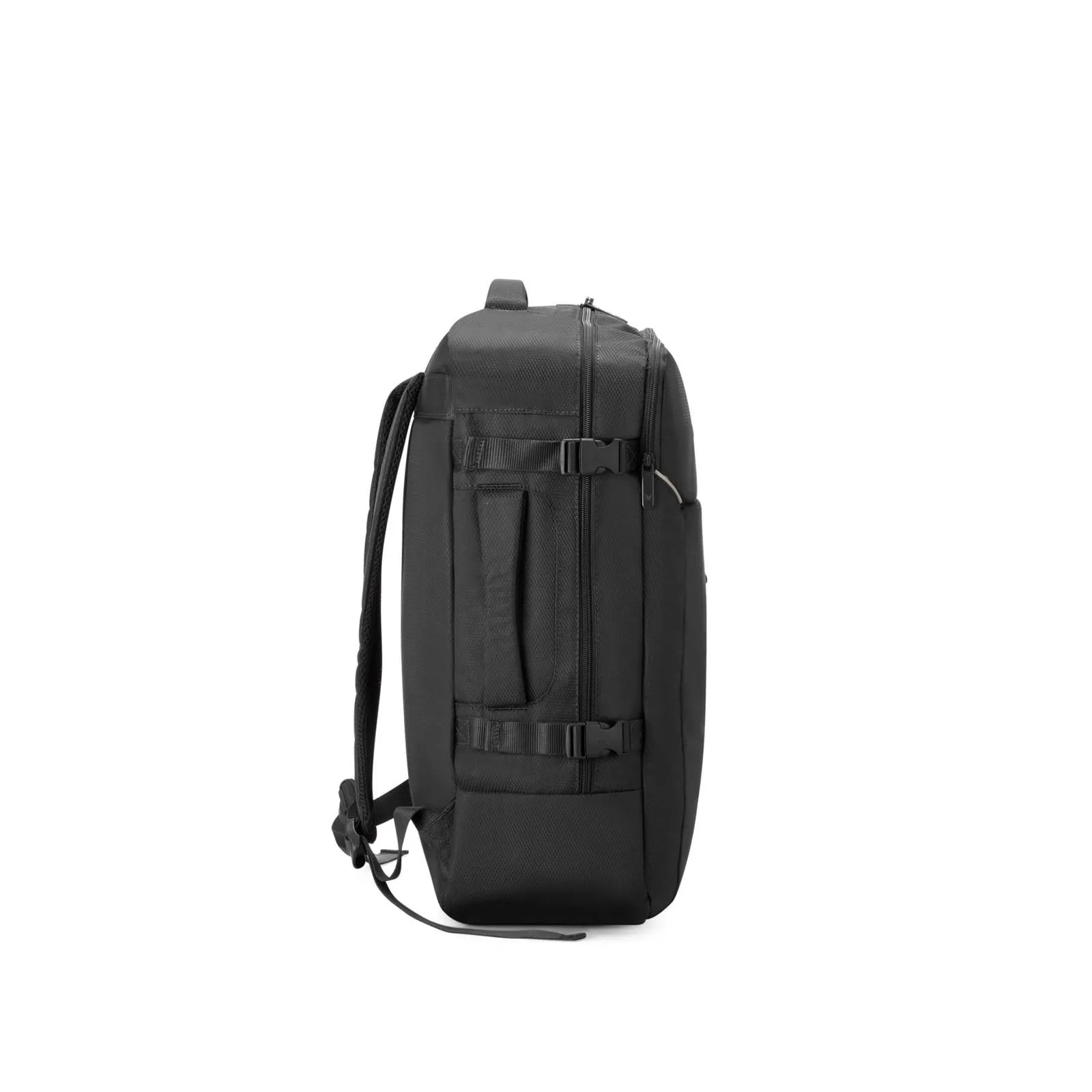 Zaino nero morbido da viaggio con tasche interne