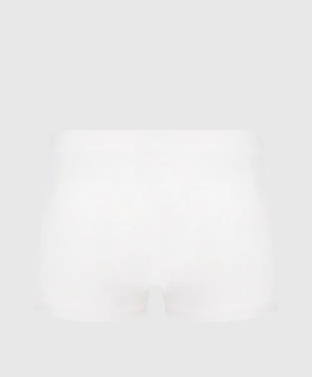 Zimmerli Slip con logo Sea Island in bianco 2861445