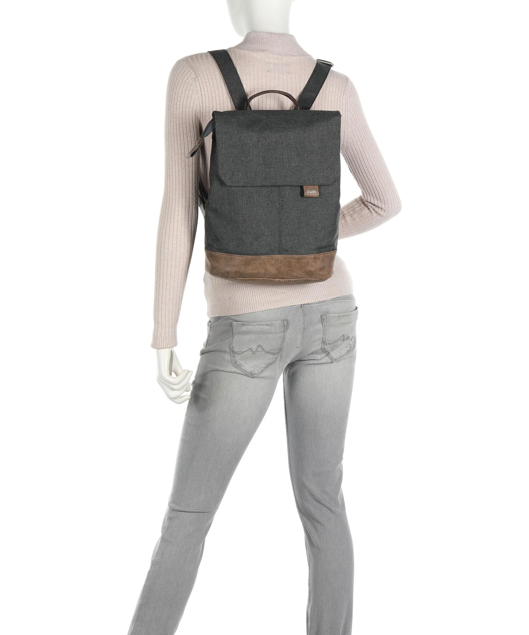  Zwei Olli Cycle OCR13 Borsa per portapacchi poliestere, pelle sintetica grigio scuro  